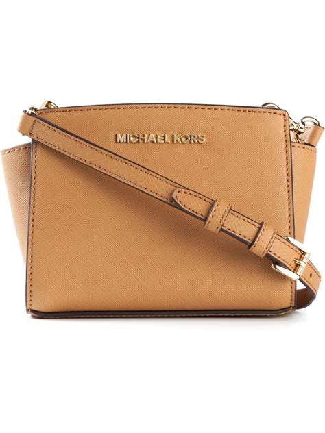 michael kors mini selma bag in tan|Michael Kors selma handbags.